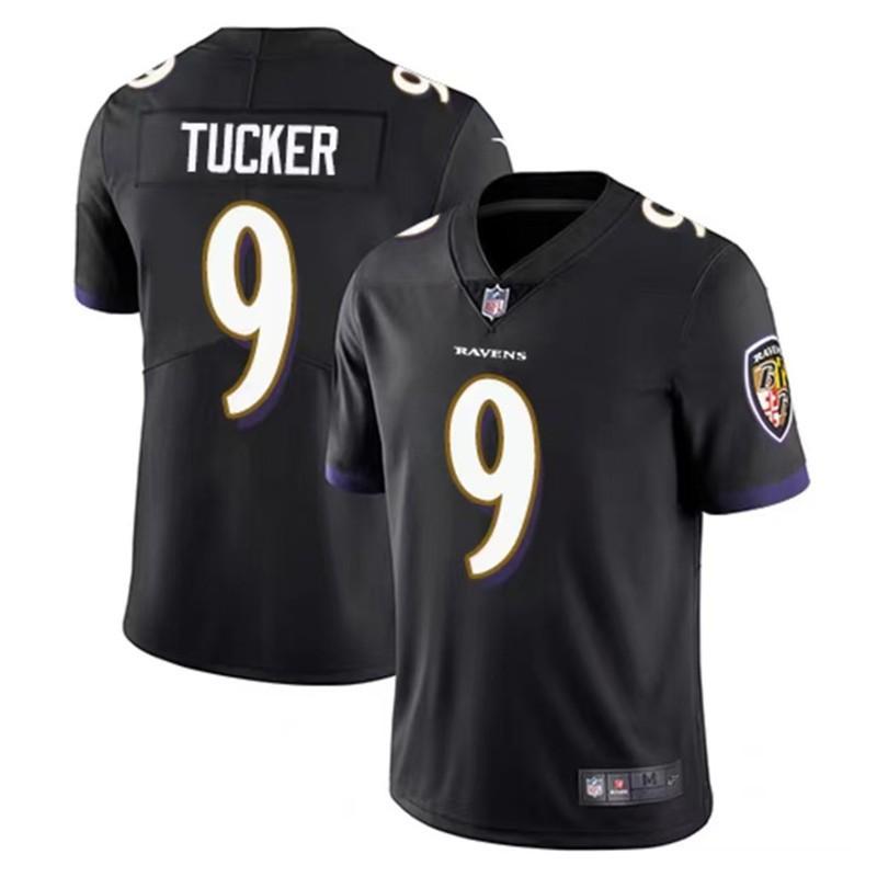 Baltimore Ravens 9 Tucker Football Jersey Men S-3XL