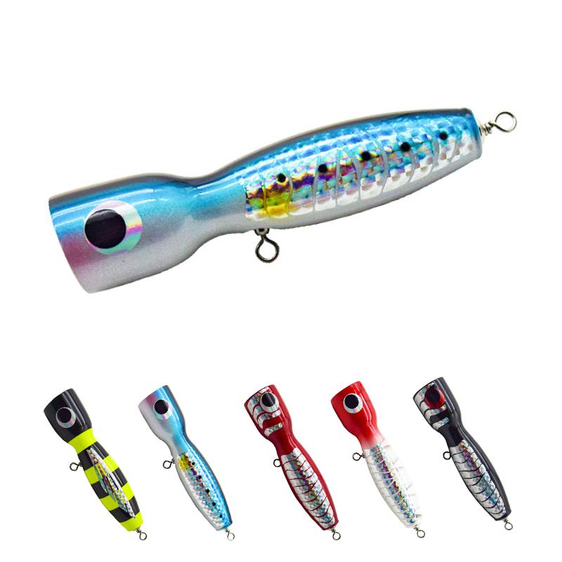 HOWELL 175mm 6.9in 120g Popper Lure Wood Floating Popping Stick Baits for Bass Saltwater Fish Lake Position ABS Material