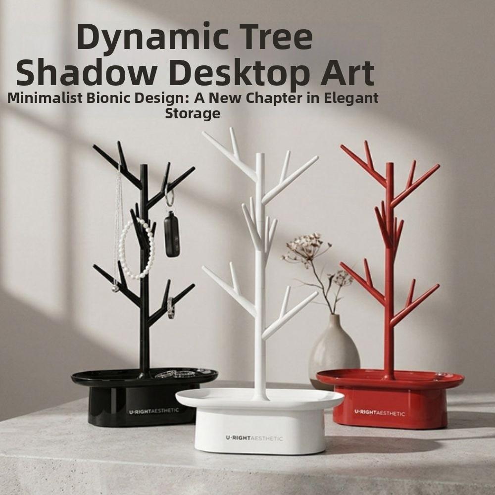 Креативная стойка для украшений в форме дерева с основанием, многофункциональная подставка для демонстрации ювелирных изделий, органайзер для колец, ожерелий, браслетов, настольная