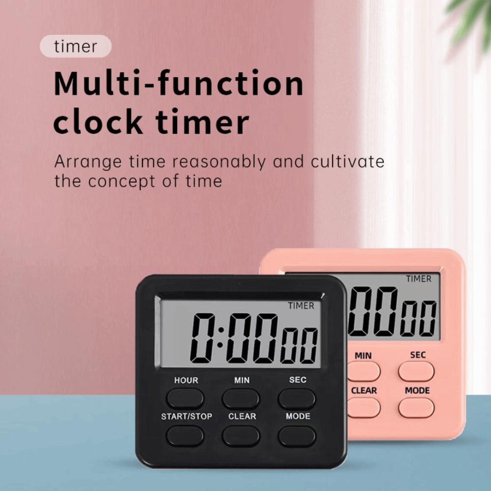 LED Display Alarm Clock Timer Multi-functional Countdown Timer Digital Kitchen Timer for Baking