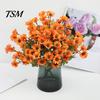 Decorative Silk Flowers for Wedding Artificial Daisy Flowers, Realistic Plastic Floral Arrangements, Reusable Faux Flower Bouquet, No Watering