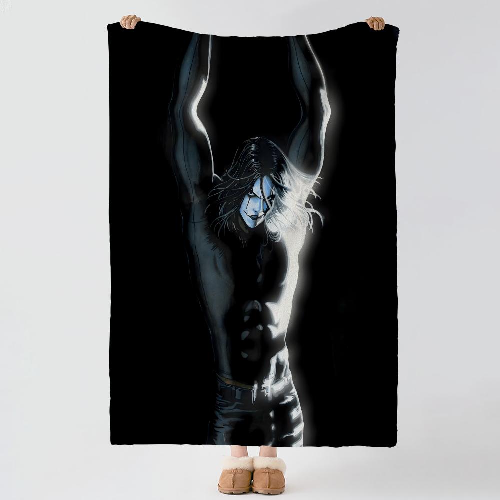 movie T-The Crow-w Throw Thick Comfort Flannel Quilt,Multi-scene Use Indoor Outdoor Daily Nap