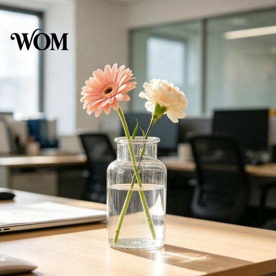Multi-purpose Plant Container Small Vases for Flowers, Mini Clear Glass Bud Vases, Unique Artistic Vase Flower Wedding Table Centerpiece Home