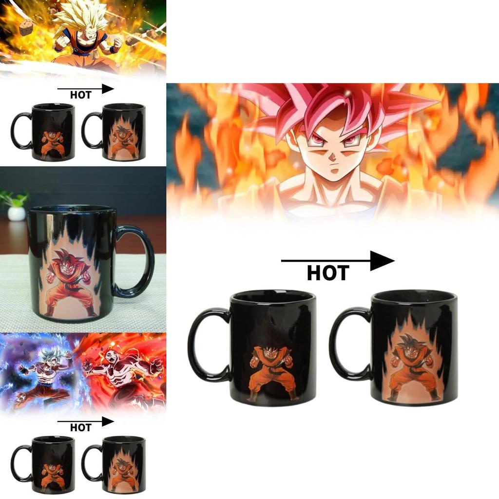 Керамическая кружка Dragon Ball Goku, меняющая цвет, для подарка и домашнего использования