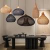 Rattan Pendant Light Modern Style Handwoven Light Fixture for Elegant Home or Cafe Ambient Lighting Fast Shipping