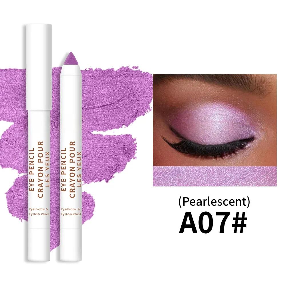 20-цветная цветная подводка для глаз с высокой пигментацией, перламутровый мерцающий металлик, дымчатая подводка для глаз в стиле панк, готика, стойкая