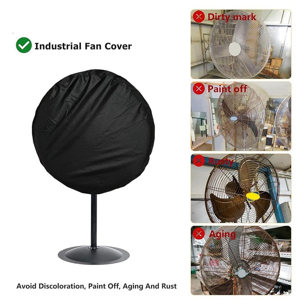 BHBL Wall Mount Fan Cover,Suitable for 18-20 Inch Industrial Fan and Pedestal Fan,Waterproof Dust Proof Anti-UV Fan Covers