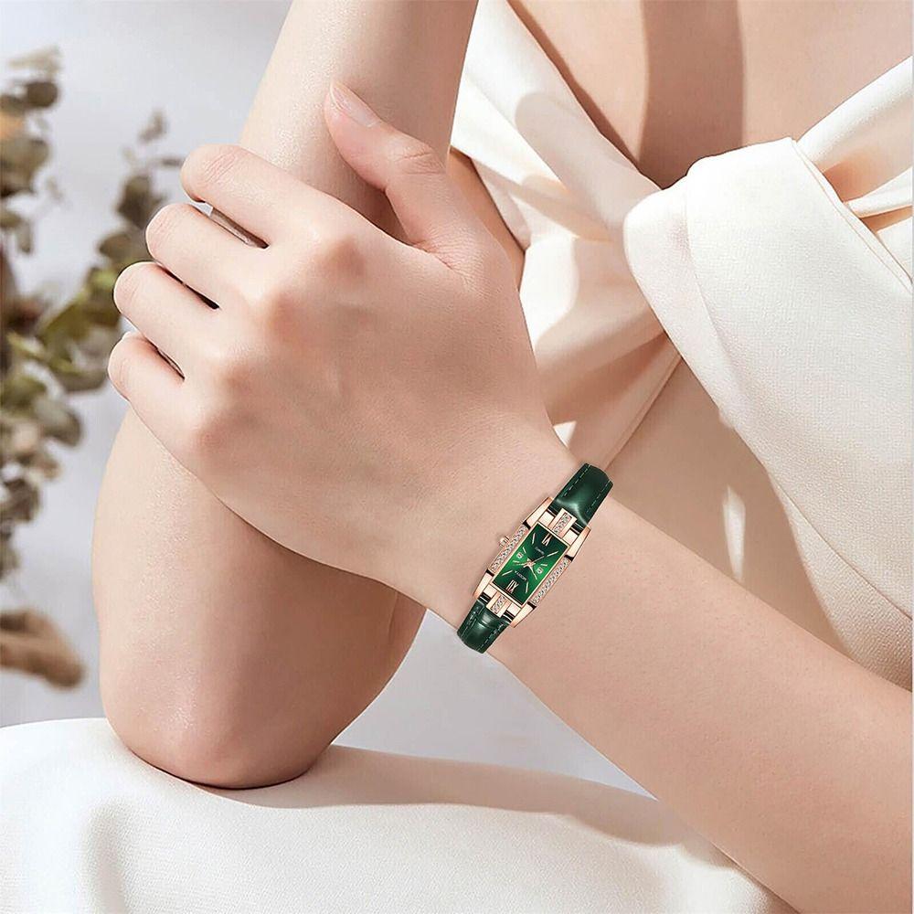 Square Women Watch Luxury Wristwatch Retro Quartz Watch Ladies