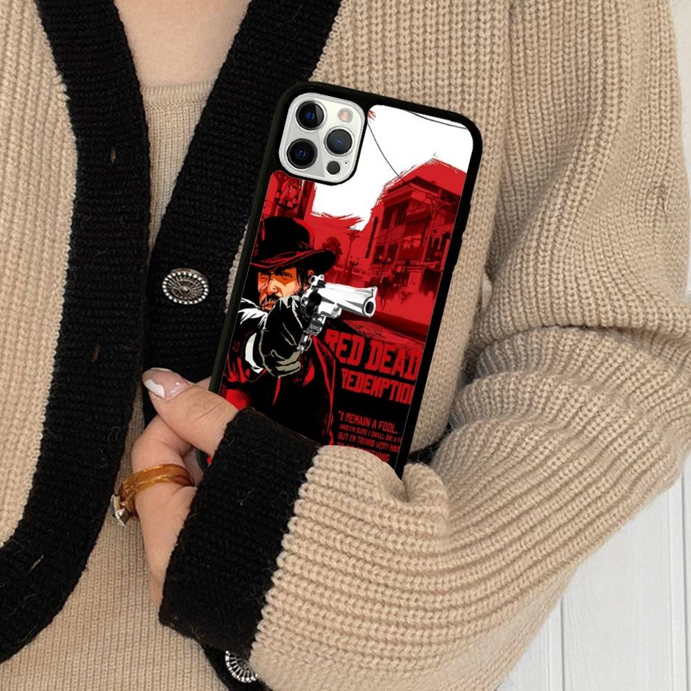 Чехол для телефона Red Dead R-Redemption Для IPhone 17 16 Pro Max Air 13 12 Mini 14 15 Plus 11 PC+TPU Задняя крышка