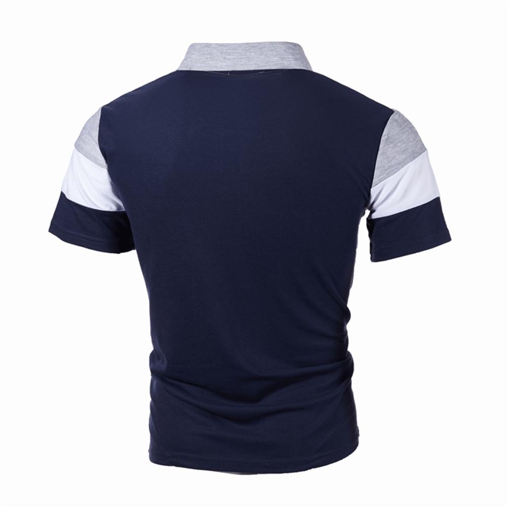 Мужская рубашка-поло для гольфа с коротким рукавом, тонкая футболка с пуговицами, повседневные свободные летние топы