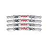 4pcs Car Emblem Wheels Rims Stickers Auto Styling Decor Accessories For Audi SLine Quattro S3 S4 S5 S6 S7 S8 A4 A3 8P A6 C7 RSQ3