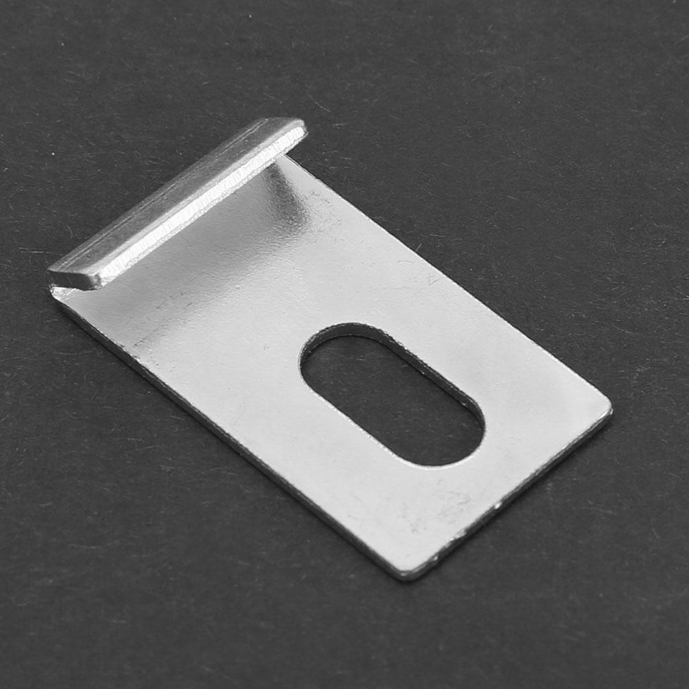 10pcs Greenhouse Base Clips Sliver Metal Fixings Attaches Kit Tool