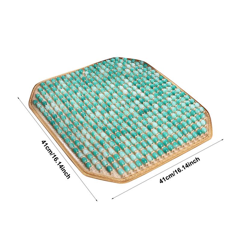 Охлаждающая подушка для автомобильного сиденья Дышащая охлаждающая подушка для автомобильного сиденья Удобная подушка для сиденья с бусинами Летняя необходимая вещь для автомобильных сидений Инвалидная коляска