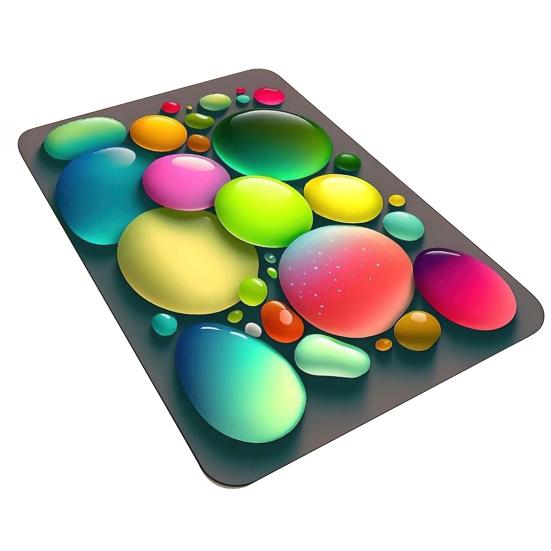 Yousheng 3D Оптическая иллюзия Ковер Галька Камень Визуальная иллюзия Придверный коврик Нескользящий Водопоглощающий Напольный коврик для ванной комнаты Спальни Гостиной Прихожей