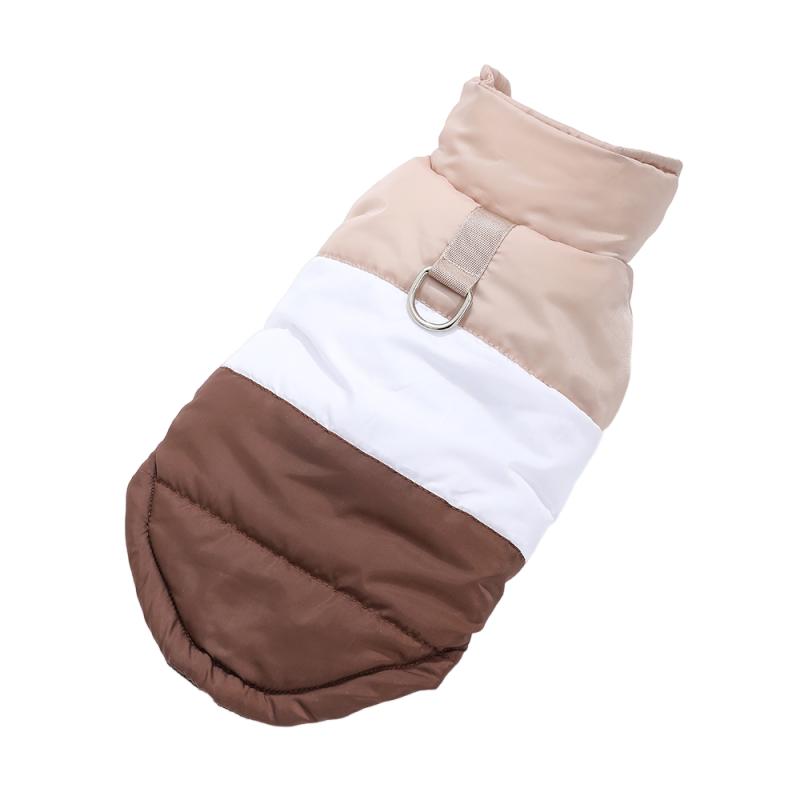 Одежда для собак Осень Зима Теплое пальто для питомца Водонепроницаемая куртка для щенка с D-кольцом Чихуахуа Йоркширский Мопс Жилет для собак Кошек Костюмы