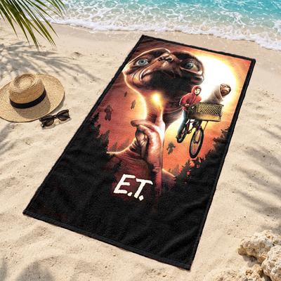 E.T Microfiber Beach Towel Quick Dry Sand Free Lightweight Beach Towels for Travel Swimming Camping