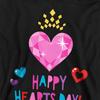 Disney Princess Childrens/Kids Happy Hearts Day! Heather Valentine`s Day Hoodie