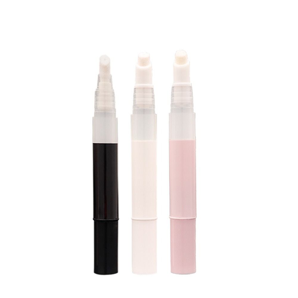 Transparent Nail Oil Pen With Brush 3ML Lip Gloss Tube Cream Cosmetic Container Pen  Outdoor