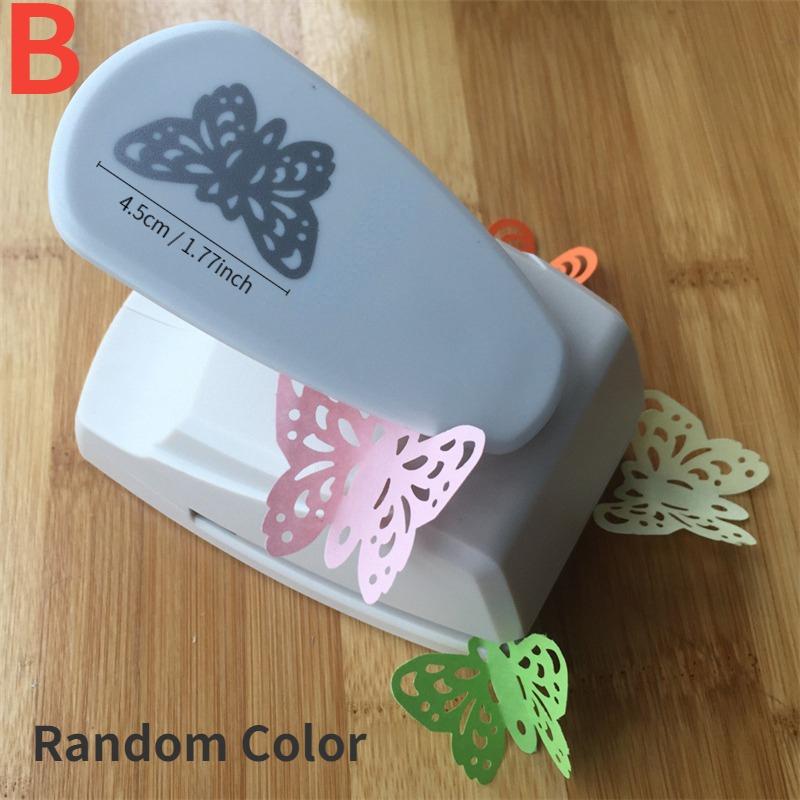 Random Color Butterfly Scrapbook Punches Handmade Cutter Card Craft Calico Printing DIY Flower Paper Craft Punch Hole Puncher
