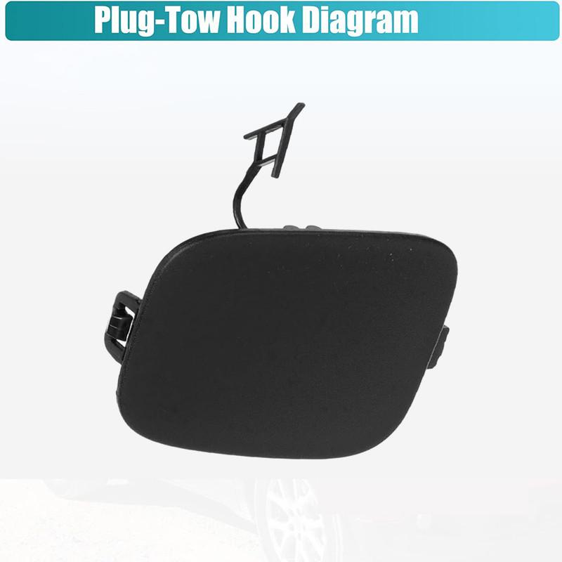 1 шт. Пластиковая крышка заглушки буксировочного крюка заднего бампера автомобиля, подходит для JEEP COMPASS 2017-2023 5UP67RXFAB 5UP67AXRAB