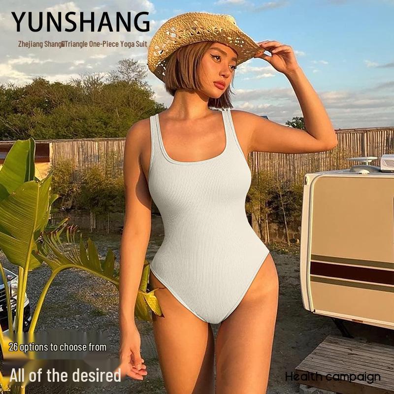 Yunshang Высококачественный бесшовный боди-стринги для йоги с чашечками: Ощущение второй кожи, идеально для лета