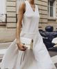 Женское плиссированное платье Lacoste с V-образным вырезом без рукавов Ef8849-56G 70V