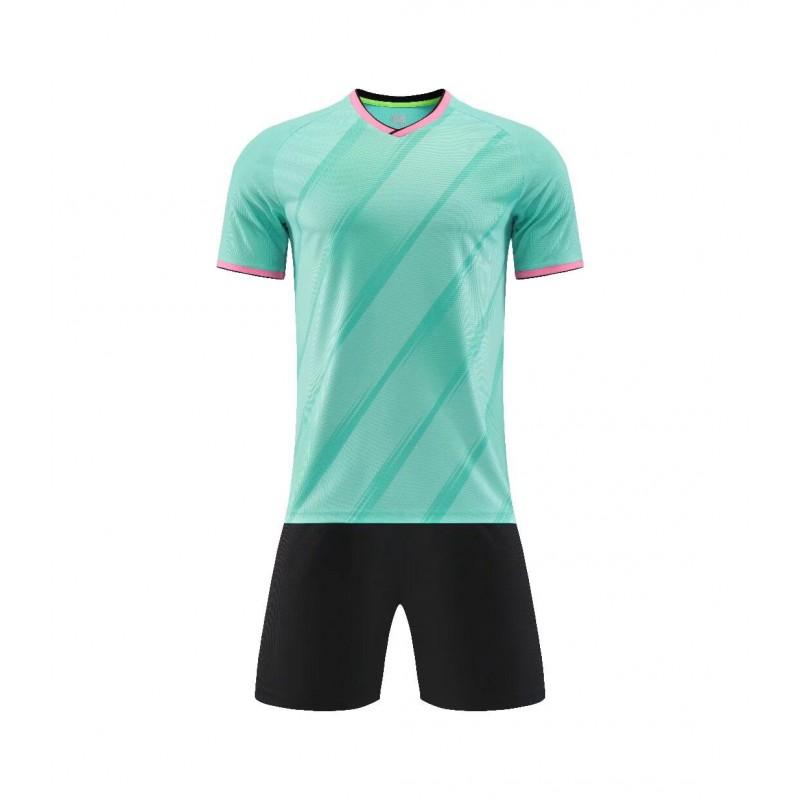 Customizable Soccer Jersey Set Men Women Kids Training Match Sport Uniform Breathable Synthetic Fabric