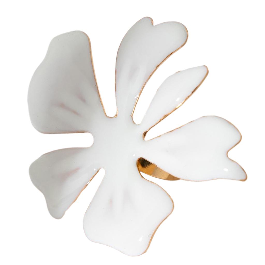 Преувеличенное модное кольцо с 3D-цветком/морской звездой и жемчугом, обручальное кольцо на палец, ювелирные изделия ручной работы для вечеринок