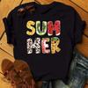 New Womens Tshirt Cute Leopard Cactus Print Top Womens Tshirt Casual Oneck Short Sleeve Streetwear FeUnisex Top Tshirt