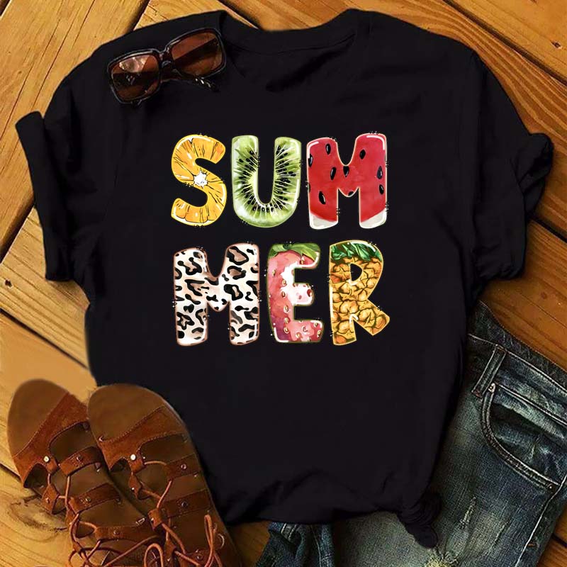 New Womens Tshirt Cute Leopard Cactus Print Top Womens Tshirt Casual Oneck Short Sleeve Streetwear FeUnisex Top Tshirt
