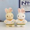 Cute Mink Rabbit Plush Toy - Carrot Sweater Stuffed Doll for Kids' Birthdays