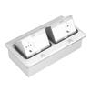 Floor Electrical Outlet Embedded Socket Cover Box Kit Multi Hole Power Accessories 250V 16A