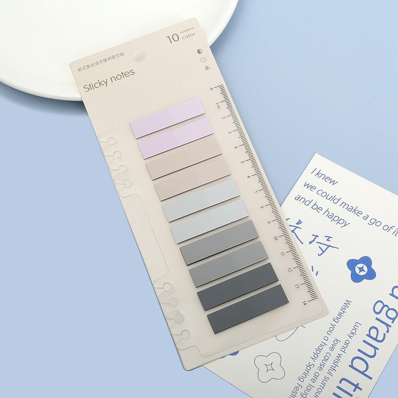 Прозрачная линейка и наклейки-указатели Morandi Marker для студентов