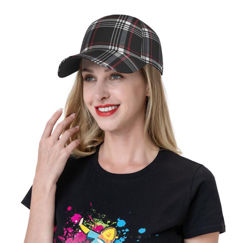 Кепки-бейсболки с клетчатым принтом GTI Tartan, кепки Snapback, повседневные кепки-ведра, унисекс кепки в стиле хип-хоп, ретро козырьки, кепки с козырьком