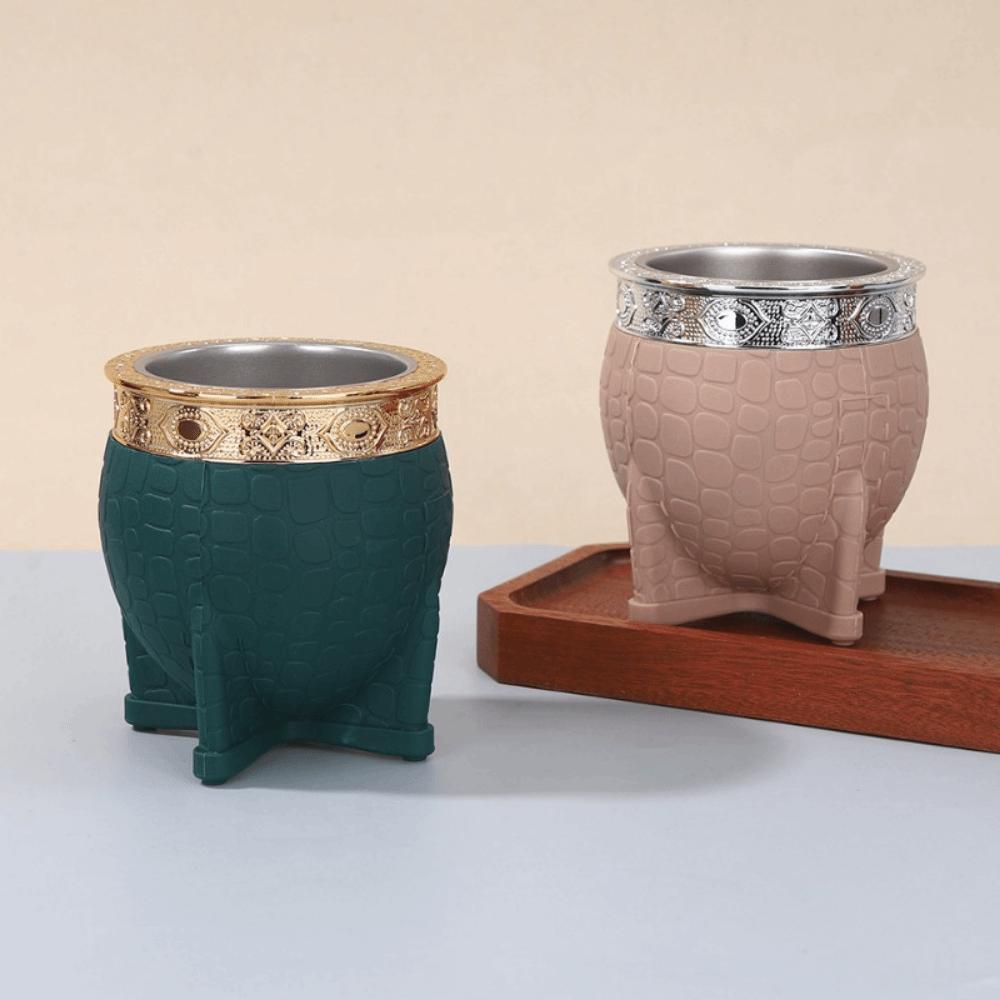 Flat Bottomed Eggshell Cup Tortoiseshell Pattern Mate Cup Durable Coffee Cup Office