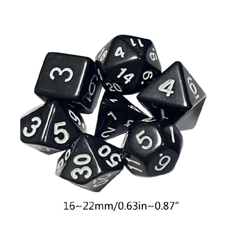 Набор многогранных кубиков - D4 D6 D8 D10 D12 D20 Dungeons-Dragons-DND-RPG-MTG-Настольная игра
