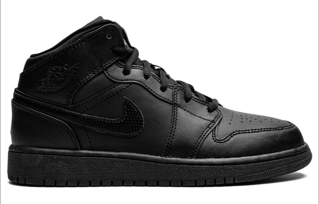 Jordan 1 Ретро Мид GS Черный 554725-044