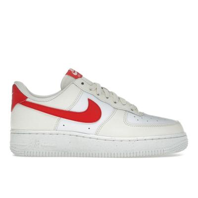 Air Force 1 07 Next Nature Pale Ivory University Red Женские кроссовки Cream Sail DC9486-109