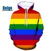 LGBT Gay Flag Gay Color Print 3D Hoodie Men/Women Hip Hop Rainbow Flag Sweatshirt United States  Pullover  Couple  Shirt