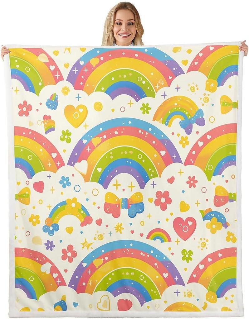 Плед с узором из синих бантов Мягкий флисовый плед Элегантный домашний декор Подарок для женщин Девочек Спальня Постельное белье Покрытие