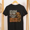 Crested Gecko T-Shirt, Funny Reptile Lover Tee, Gecko Owner Gift, Comfort Colors 1717
