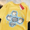2026 Hot Sale Ice Cat Fun Cartoons Cats Print Clothes Men Women Oversize Breathable T Shirt Summer Comfortable Casual T-Shirt Cotton Tee Shirt