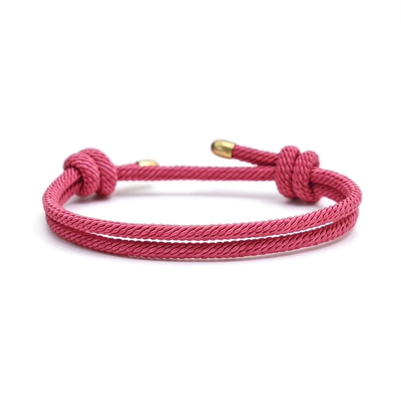 New Lucky Red String Colorful Thread Rope Bracelets for Women Men Adjustable Couples Bracelets Hand Knitted Jewelry Gift