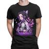 Мужские футболки Shinobu Kocho Demon Slayer, повседневные, 100% хлопок, с коротким рукавом, круглым вырезом, с графическим принтом.