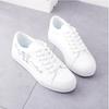 Маленькие белые туфли женские туфли весна 2025 новые дышащие туфли тонкие кеды модные повседневные папа спортивные белые туфли