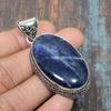 Sodalite Gemstone Handmade 925 Sterling Silver Jewelry Pendant For Thanksgiving
