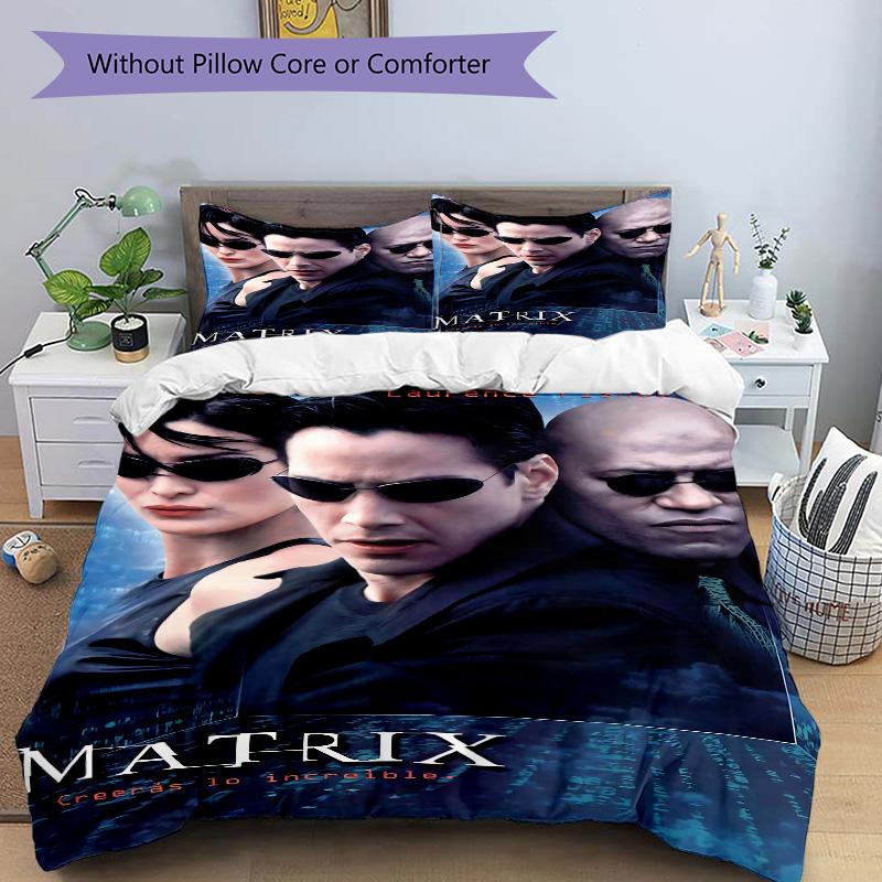 Matrix Trilogy Print 3Pcs Bedding Setduvet Cover With 2 Bedropillowcase Home Birthday Gift