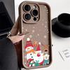 Рождественский чехол для iPhone 11 13 12 14 15 16 Pro Max XR XS Samsung A15 A55 A05 Redmi 12 13C OPPO A16 A18 A60 Reno 11 Vivo Y17S Y12 infinix note
