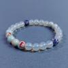 8mm natural stone hand-woven bracelet, opal and blue lace mixed bracelet, unisex, suitable for gifts and parties.