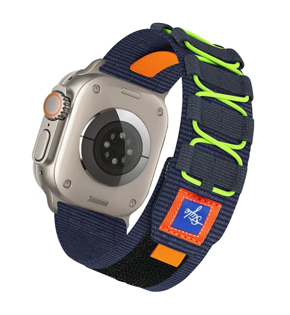 Нейлоновый ремешок с пятью петлями для Apple Watch Ultra/2 49 мм 10 9 8 7 6 5 4 SE Спортивный браслет Ремешок iWatch 45 мм 44 мм 42 мм 46 мм 41 мм Correa